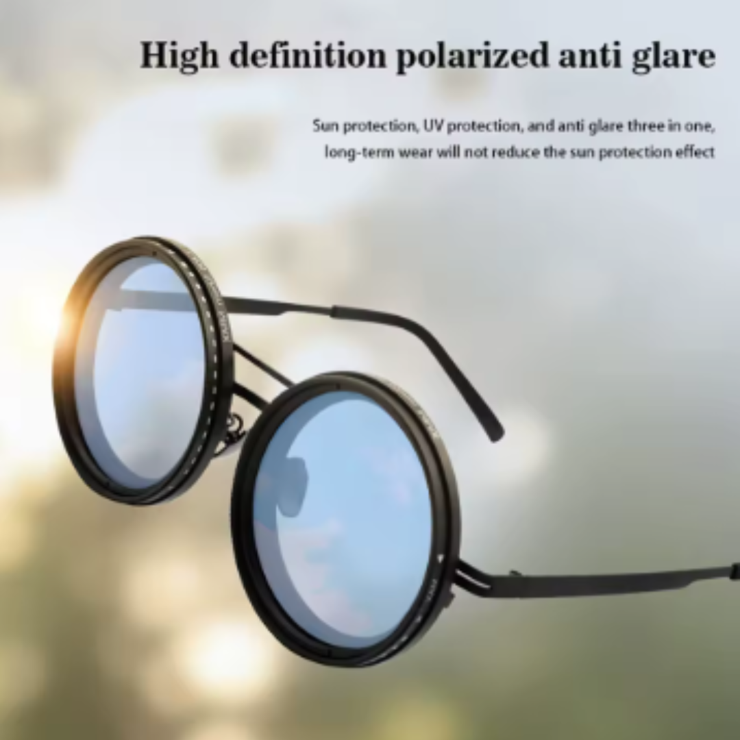 Sunglasses with adjustable brightness
